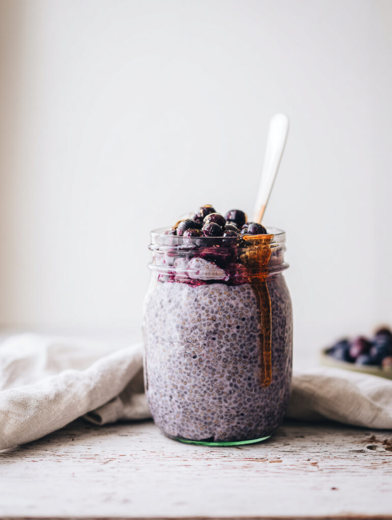 Blueberry chia pudding