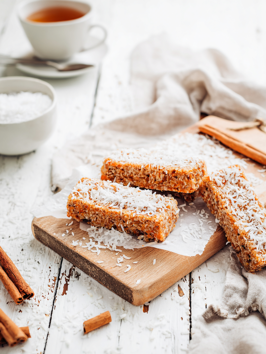 Scrumptious Carrot Coconut Protein Bars for Fat Loss