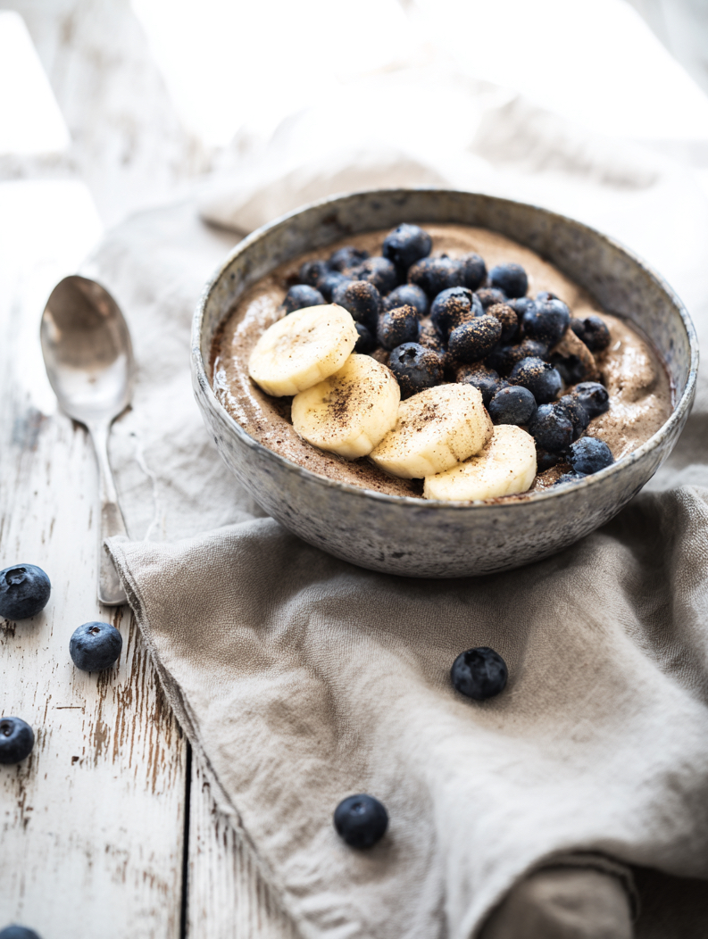 Chocolate Nice Cream With Maca (Fat-Burn Friendly)