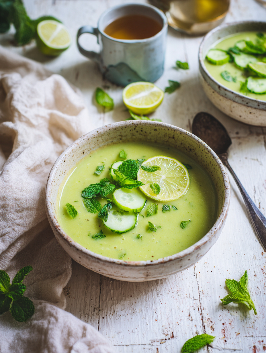 Protein-Packed Avocado Cucumber Soup For Weight Loss (No Cooking, Just Blend!)