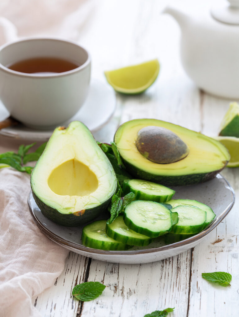 Cucumber avocado soup