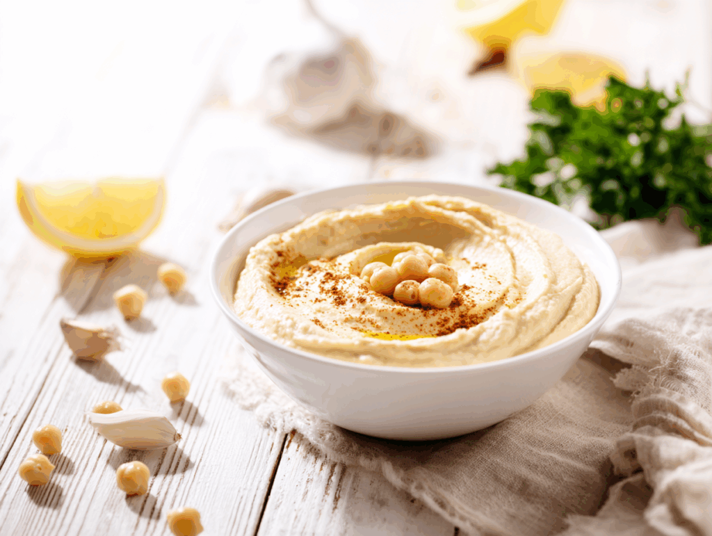 Vegan oil free hummus