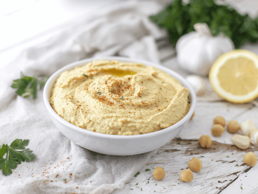 Vegan oil free hummus
