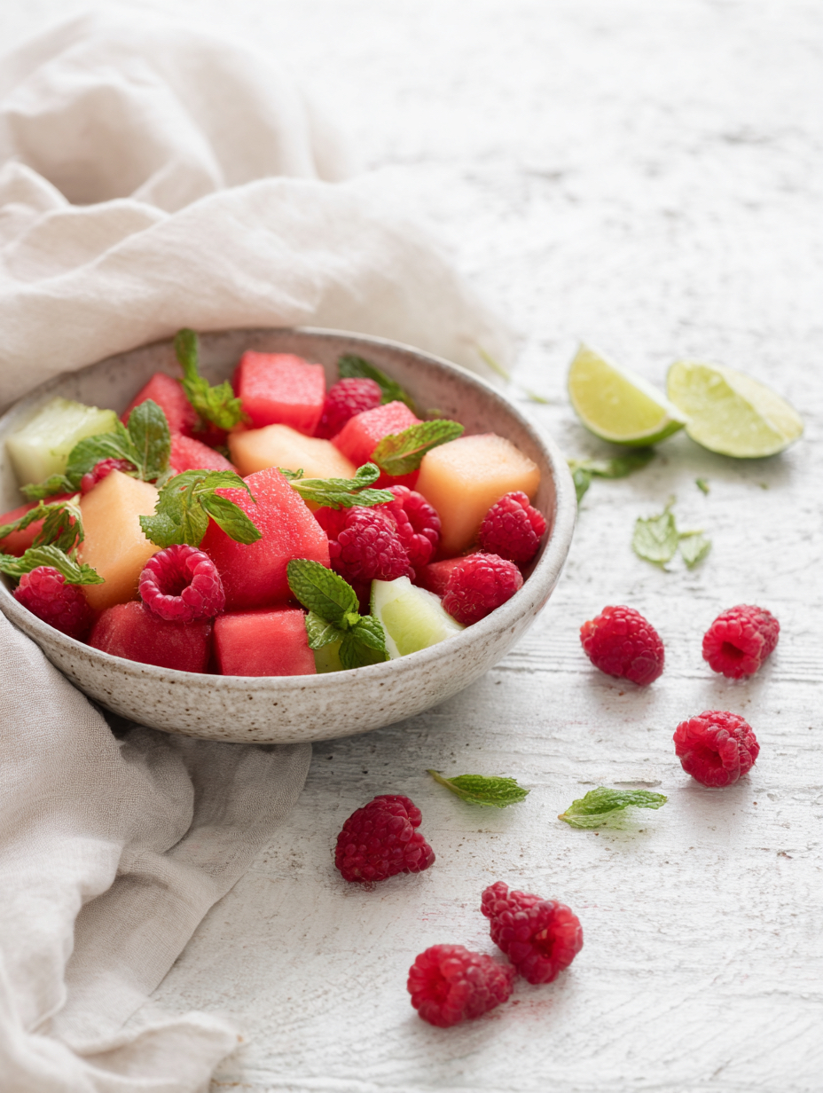 Low-Calorie Watermelon Mint Salad to Boost Fat Burn Naturally