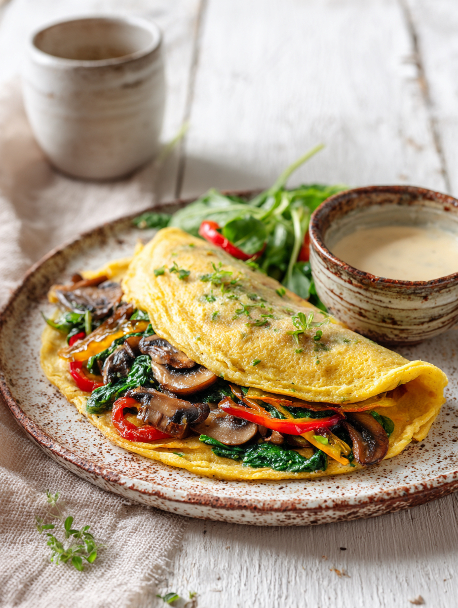Vegan Omelette Recipe – Oil Free and Fat Burn